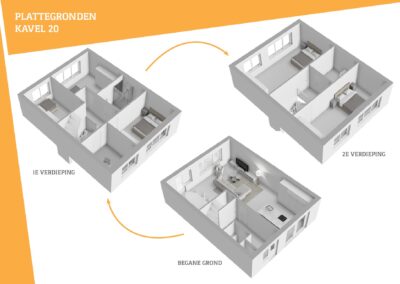 Moderne gezinswoningen in nieuwbouwwijk De Tippe Zwolle