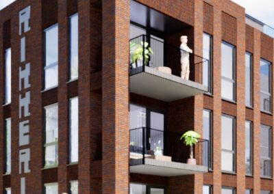 Appartementen van nieuwbouwproject De Rikkerij