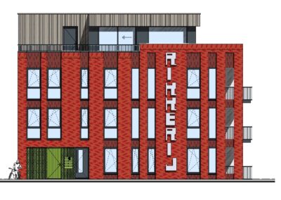 Nieuwbouw appartementencomplex De Rikkerij in het centrum van Heerenveen
