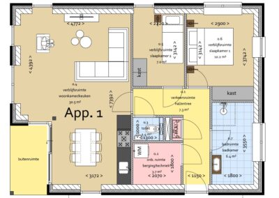 Moderne appartementen De Schoterhoek Nieuwehorne