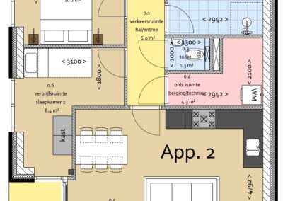 Appartementen in rustige dorpsomgeving Nieuwehorne