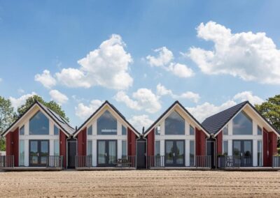 vakantiewoningen bouwen voor vakantiepark in Friesland
