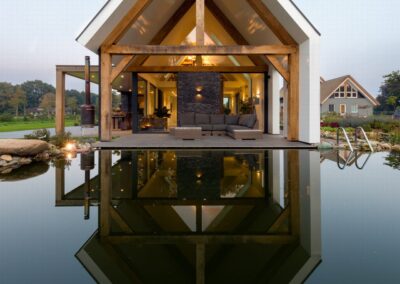 Moderne luxe schuurwoning aan het water